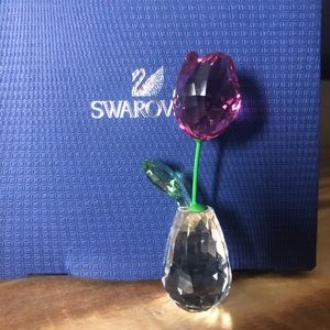Swarovski tulip with vase